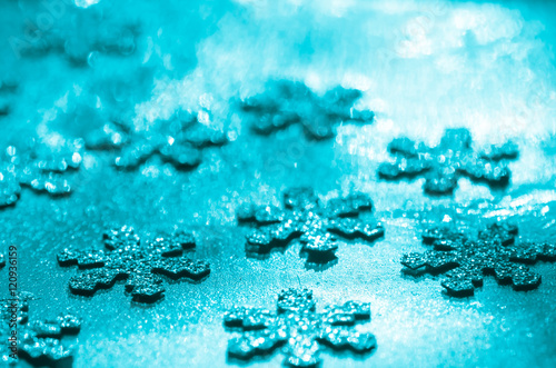 glittering snowflakes