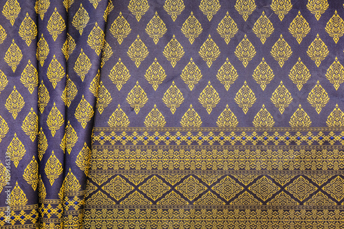 fabric patterned traditional thai style