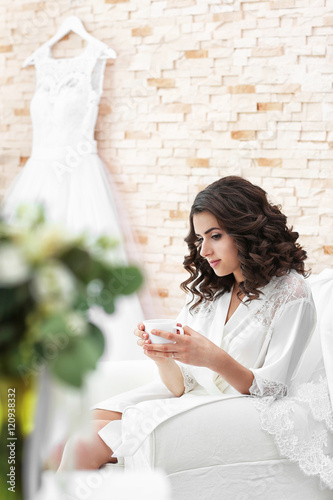 Beautiful bride waiting for...