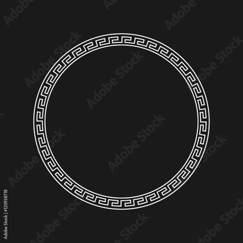 Greek style ornamental decorative frame pattern isolated. Greek Ornament. Vector antique frame pack. Decoration element patterns in black and white colors. Ethnic collections. Vector illustrations.