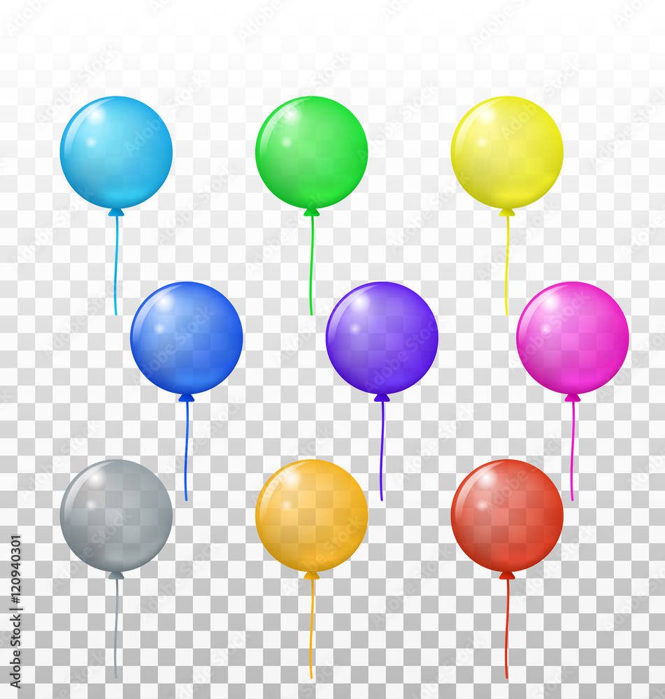 Transparent balloons set Transparent balloons set