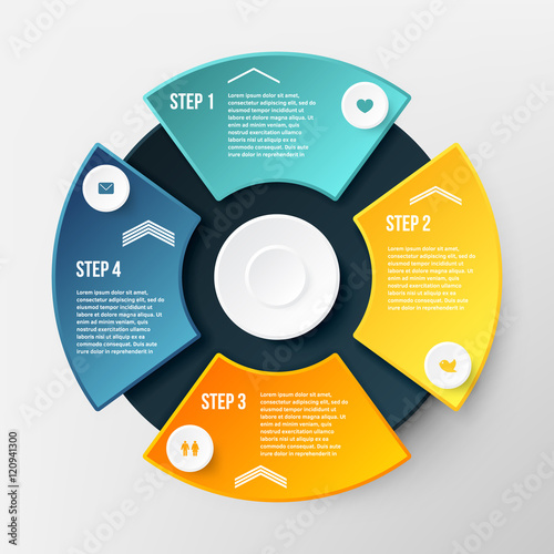Vector Infographic Circle Template