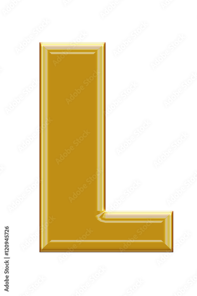 Golden alphabetic fonts.L. Golden alphabetic fonts.L.