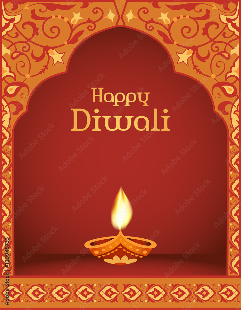 Happy Diwali greeting card