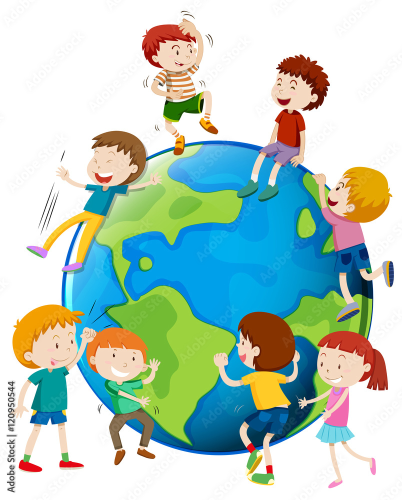 Many children areound the world Many children areound the world