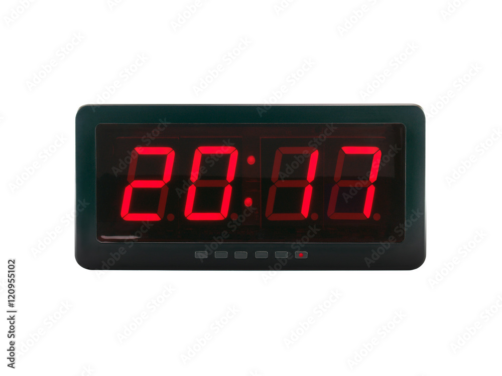 close up red led light illumination numbers 2017 on black digital electric alarm clock face isolated on white background, time symbol concept for celebrating the New Year close up red led light illumination numbers 2017 on black digital electric alarm clock face isolated on white background, time symbol concept for celebrating the New Year