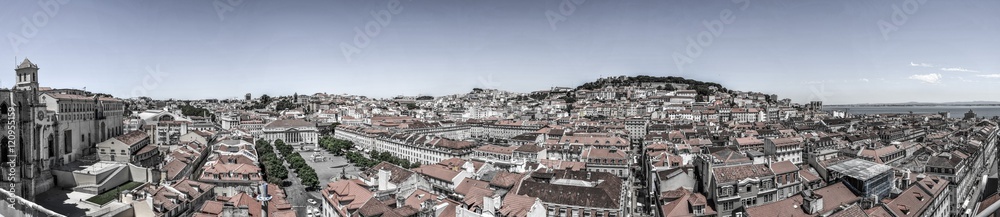Panorama von Lissabon von der Oberstadt aus