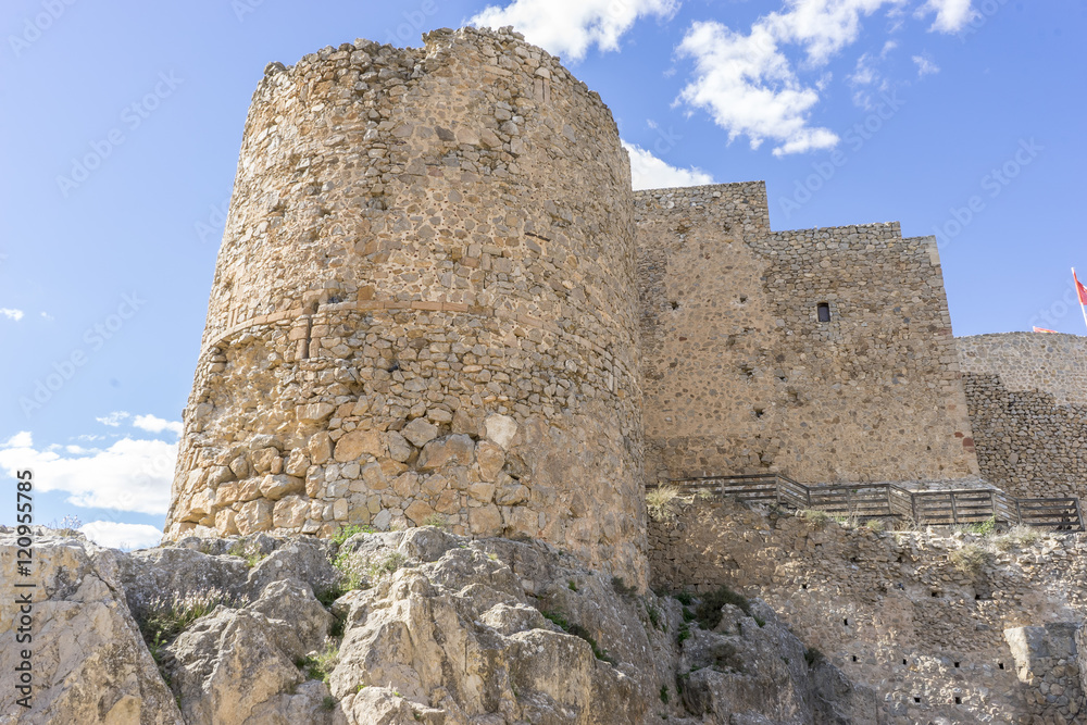 medieval castle town of Consuegra in Toledo, Spain