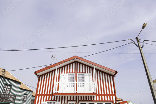 Detail of a typical facade of Aveiro