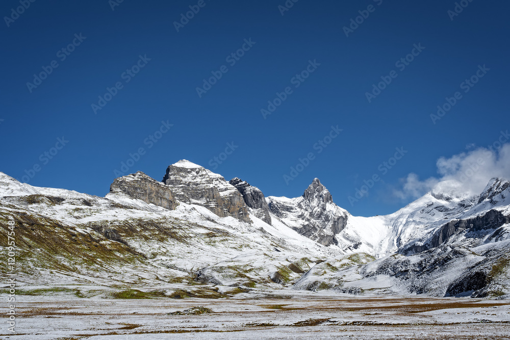 Obraz premium Mountain landscape in Swiss Alps