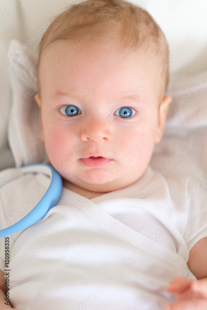 Baby with blue eyes