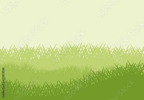 Green grass icon. lawn plant nature and field theme. Frame design. Vector illustration