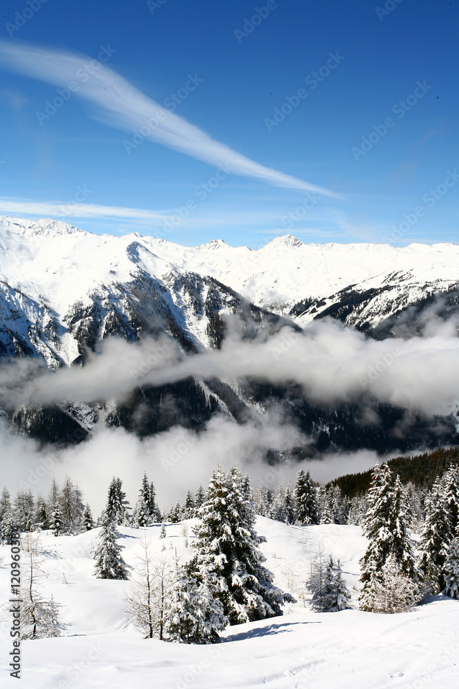 Obraz premium beautiful snow landscape