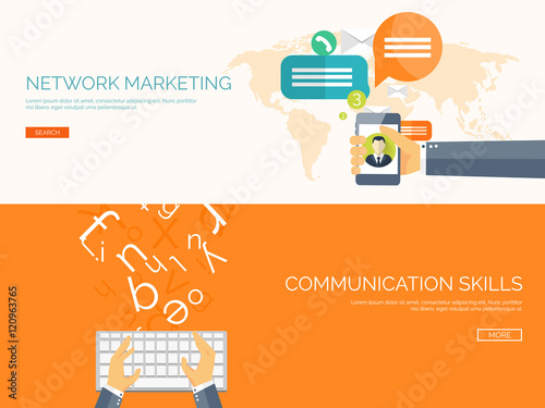Vector illustration. Flat background. Social media, chatting. Global communication. Laptop, computer, loudspeaker. Emailing. Web chat, internet messages. Sms.