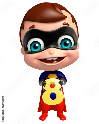 cute superbaby with 8 Digit © visible3dscience