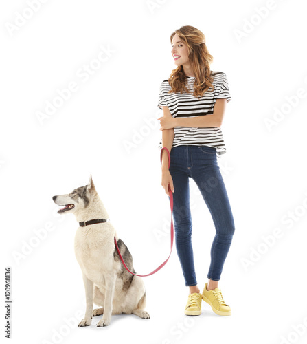 Young beautiful woman with ...