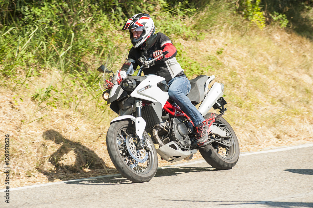 Young motorcyclist