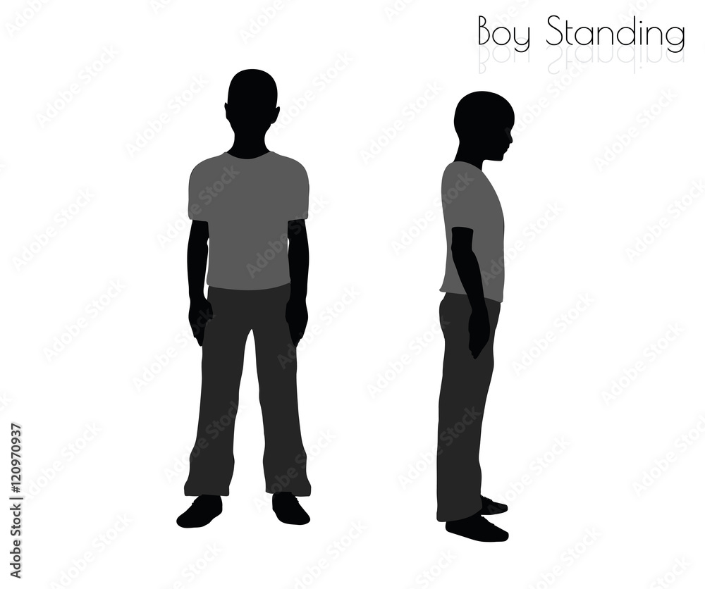 boy in Standing pose on white background boy in Standing pose on white background
