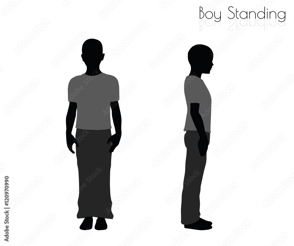 boy in Standing pose on white background boy in Standing pose on white background