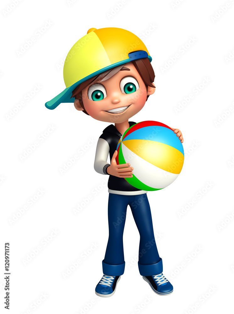 kid boy with bigball kid boy with bigball
