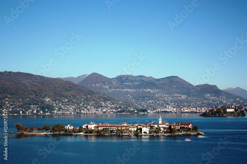 Isola Madre and Isola Pescatori at Lake Maggiore, Piedmont Italy 
