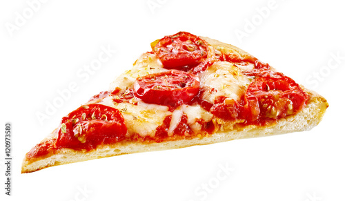 Bilde på lerret Tasty plain margherita Italian pizza slice