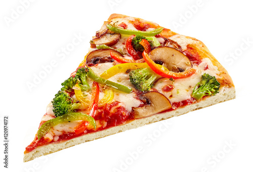 Delicious fresh vegetable pizza on a crisp base