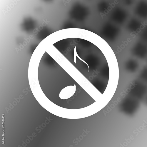 No music sign