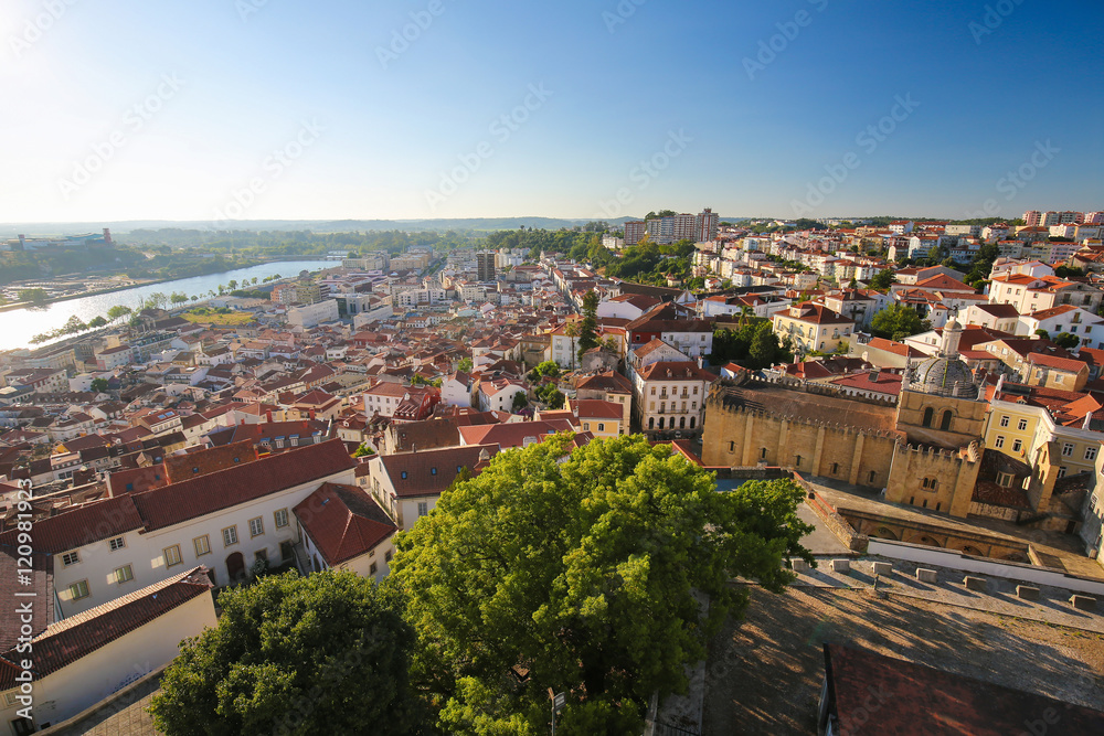 View on the historic center of Coimbra, Portugal