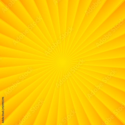 Yellow rays vector carnival background