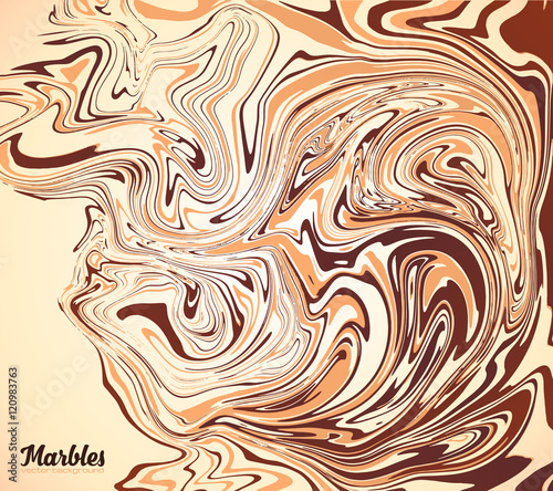 Cappuccino coffee colors vector marble background