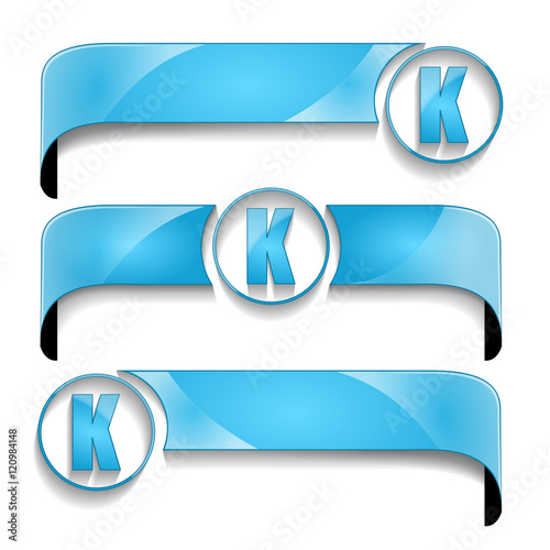 wstęga z ikoną zestaw wektor