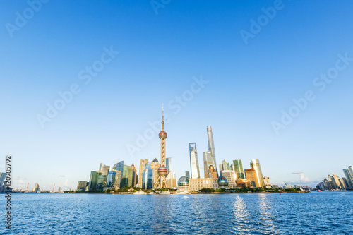 Shanghai skyline with modern urban skyscrapers,in China
