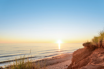 Keuken achterwand Kust Oceaankust bij zachte zonsopkomst  © Petrov Vadim