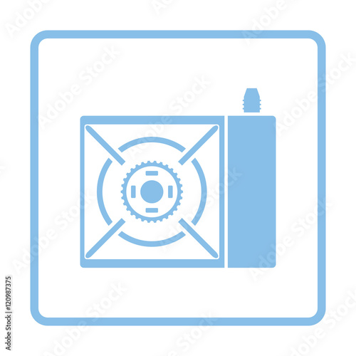 Camping gas burner stove icon
