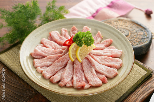 Korean Gabeurisal plain taste of the beef meat tender
