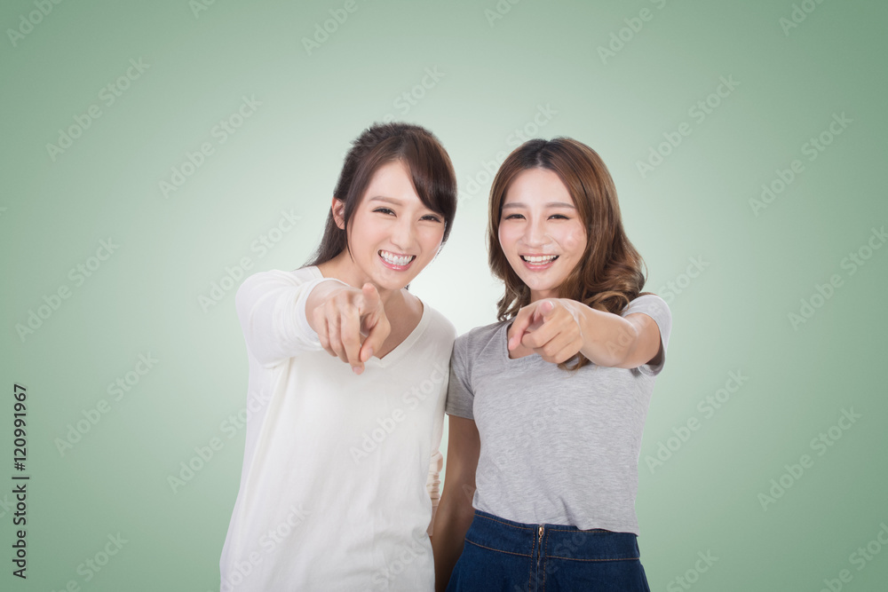 Fototapeta premium point at you