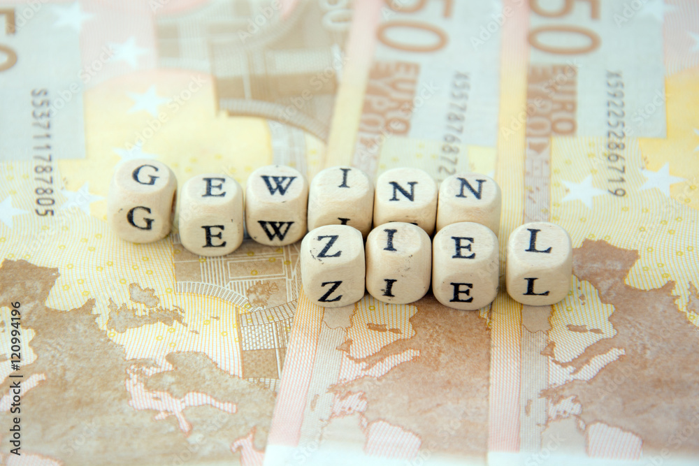 Naklejka premium Schild 142 - Gewinnziel