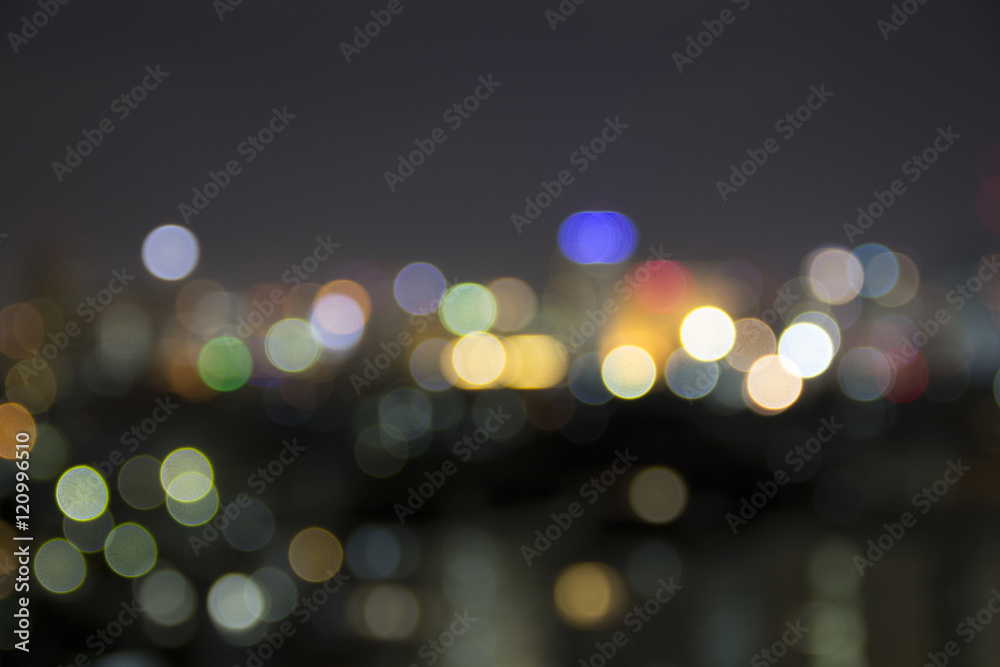 bokeh light in the city