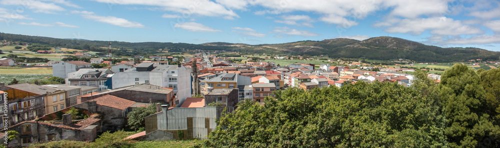 Panorama Vimianzo Galicien (Galicia) Spanien