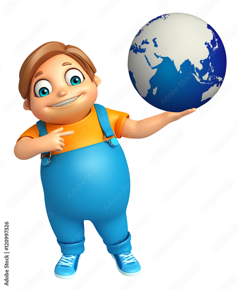 kid boy with Earth sign