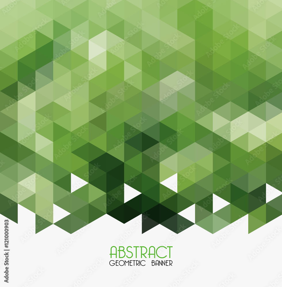 Vector Abstract green geometric background. Stock Vector | Adobe Stock