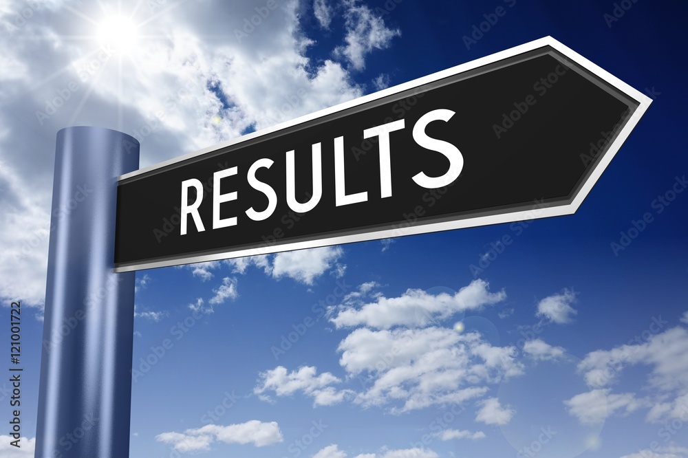 Obraz premium Results signpost