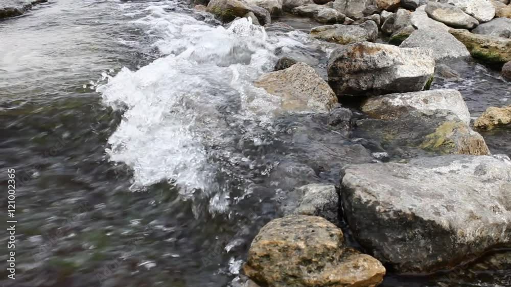 Stream in the mountains. Mountain River. Stream in the mountains. Mountain River.