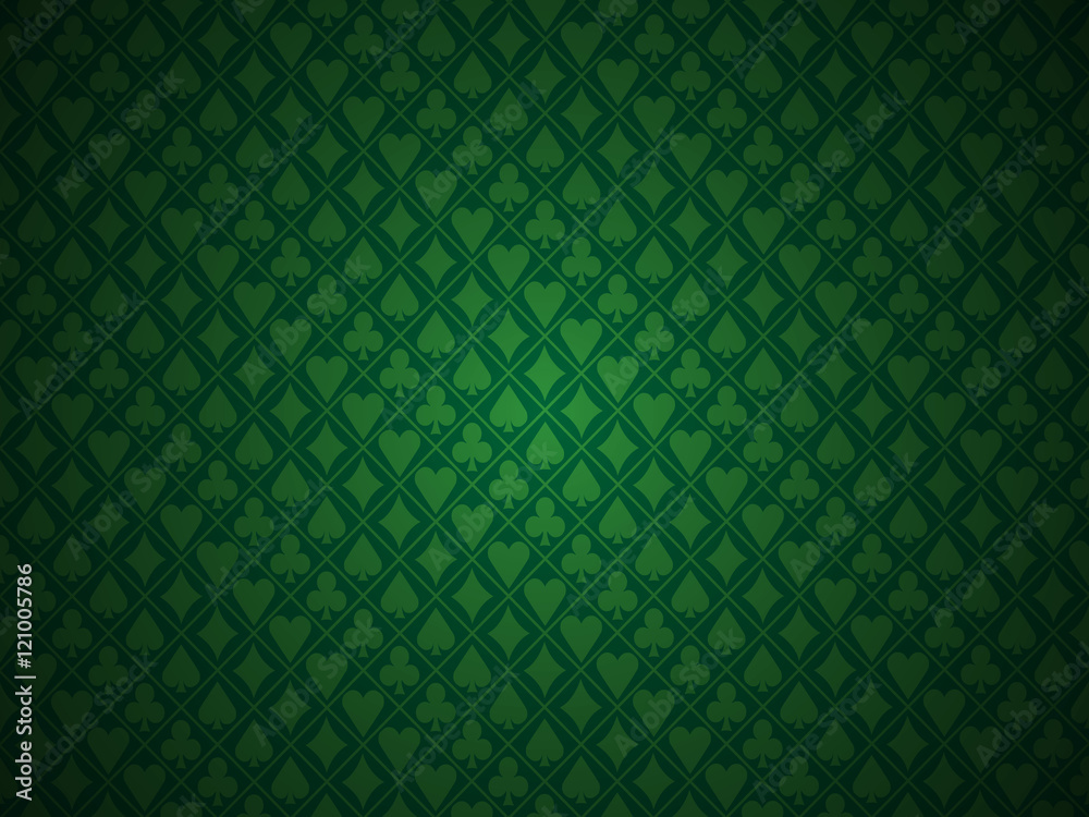 Naklejka premium Poker green background