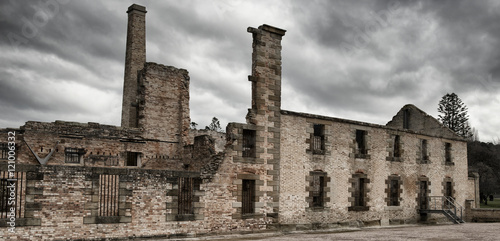 Port Arthur the old convict colony and historic jail located in Tasmania, Australia