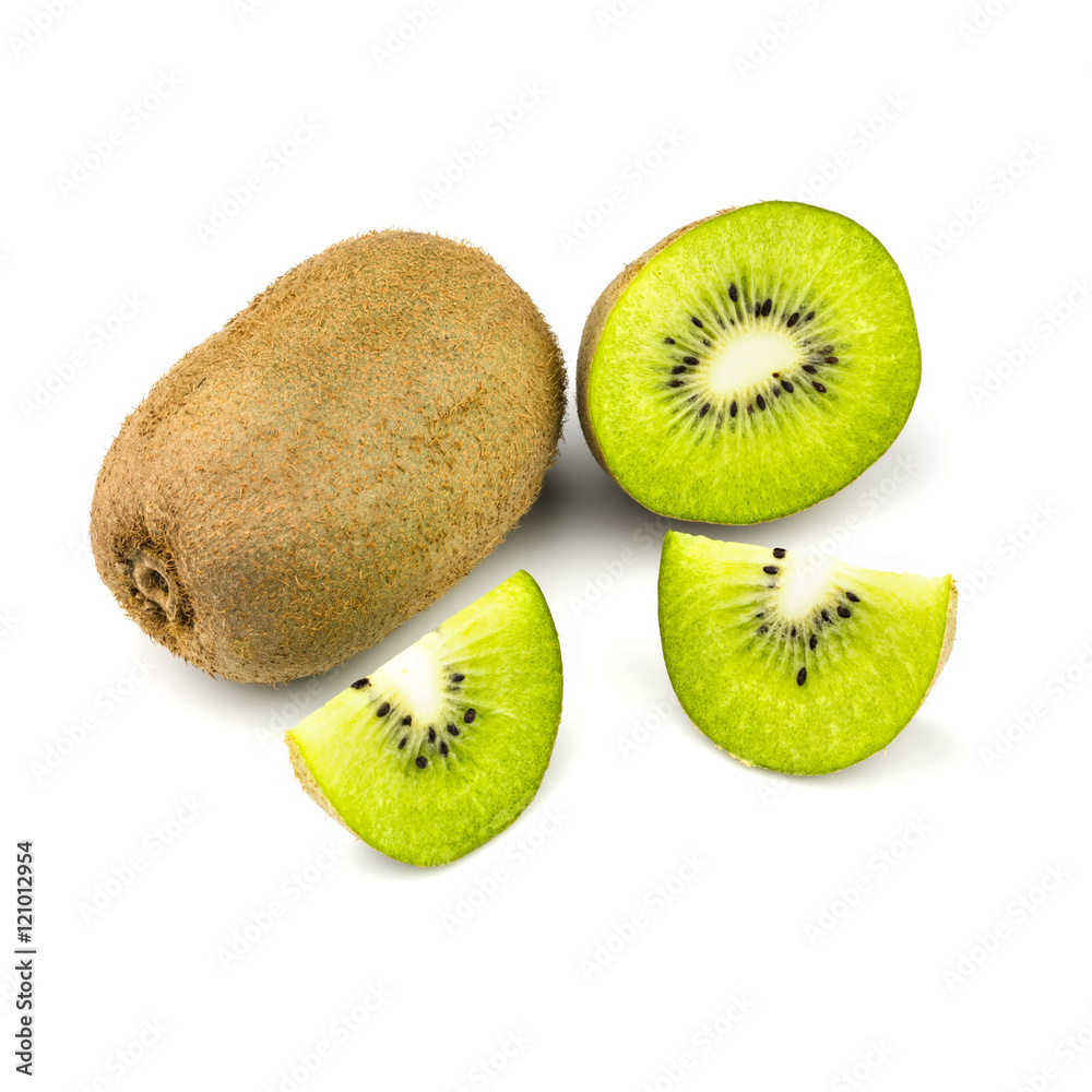 Fototapeta premium Kiwi fruit on white background