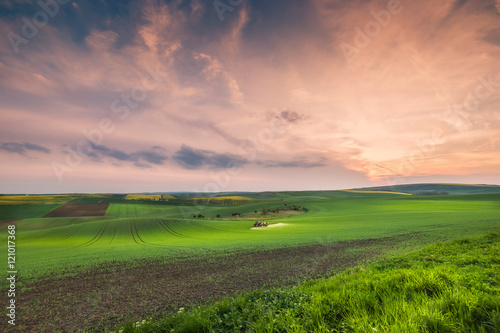 Landscape with Fields and Sky