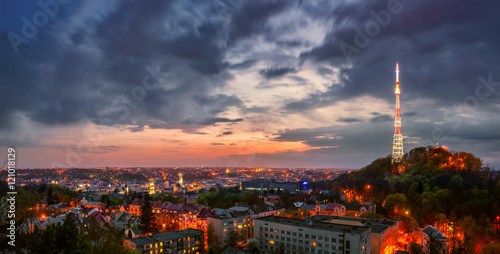 Twilight over an Evening City