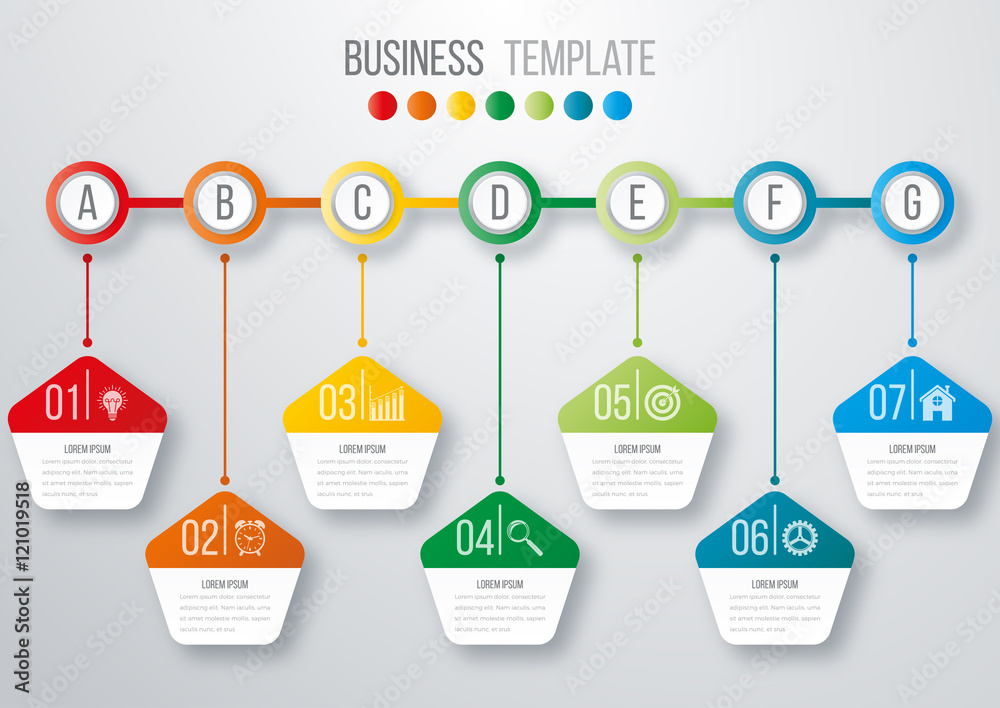 Timeline infographics template Timeline infographics template